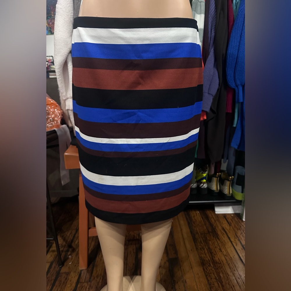 Nine West Multicolor Striped Pencil Skirt